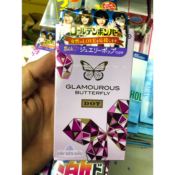 Bao cao su Jex Glamourous Butterfly Dot hộp 8 chiếc