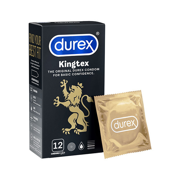 BCS Durex Kingtex 12c – Bao cao su size nhỏ 49mm ôm sát vừa vặn
