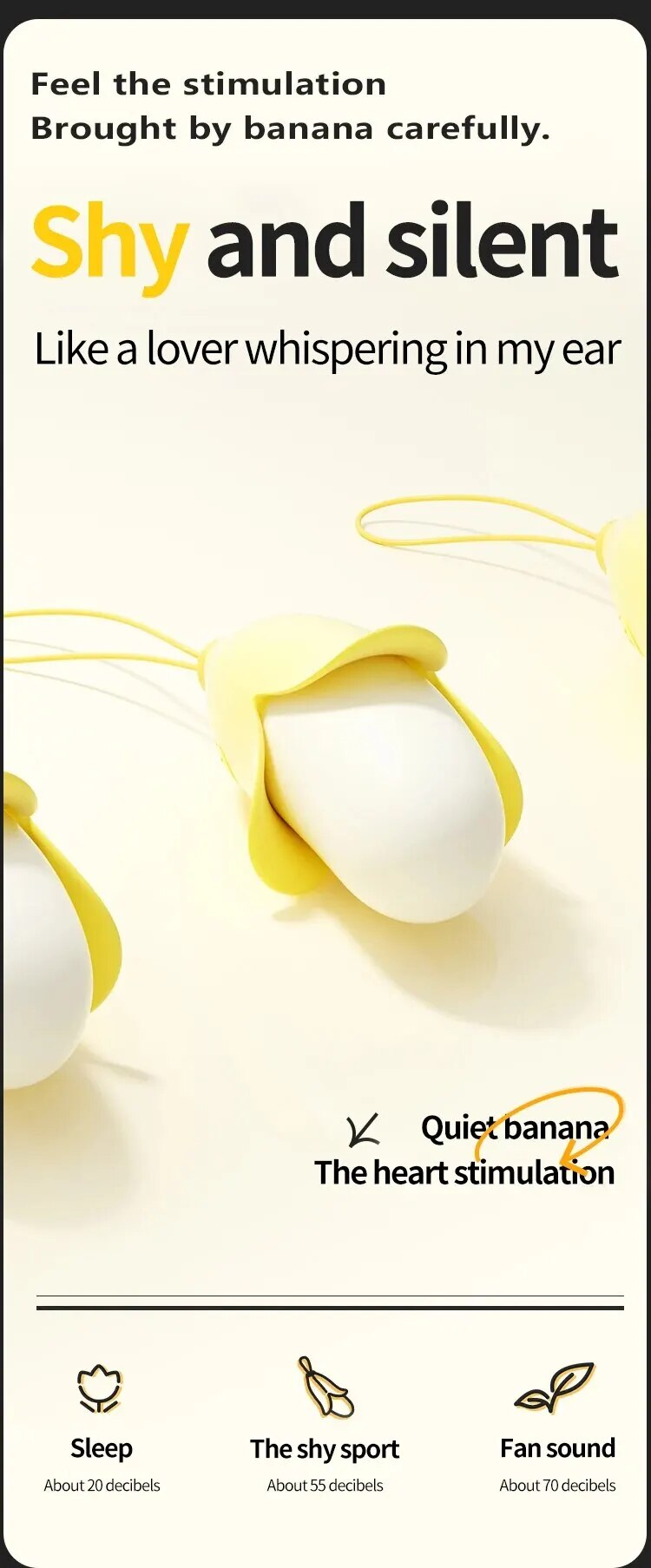 Sỉ Trứng rung mini nhỏ gọn hình quả chuối vàng silicon siêu mềm giá sỉ