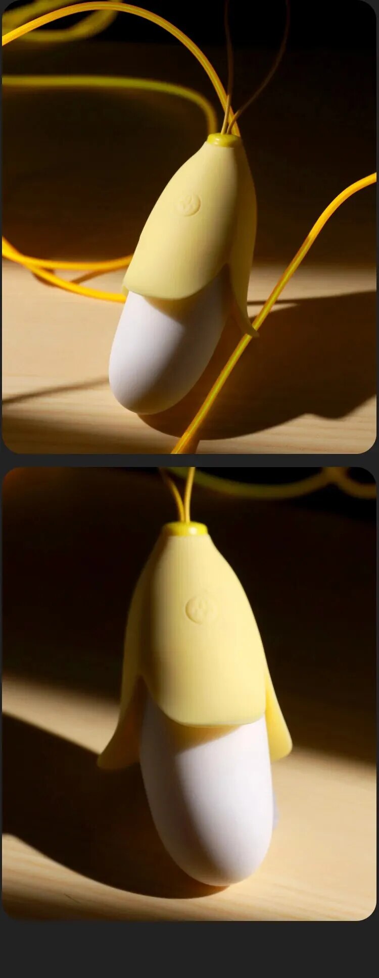  Nhập sỉ Trứng rung mini nhỏ gọn hình quả chuối vàng silicon siêu mềm hàng mới về