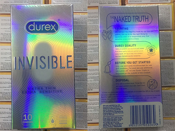  Cửa hàng bán Bao cao su Durex Invisible Extra Thin Extra Sensitive chính hãng loại tốt