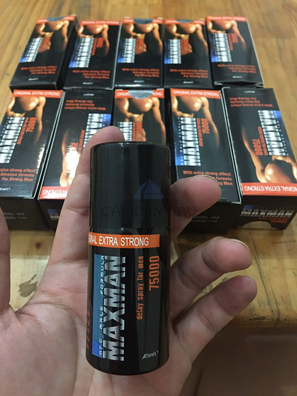  Sỉ MAXMAN Delay Spray For Men 75000: Xịt chống xuất tinh sớm hàng xách tay