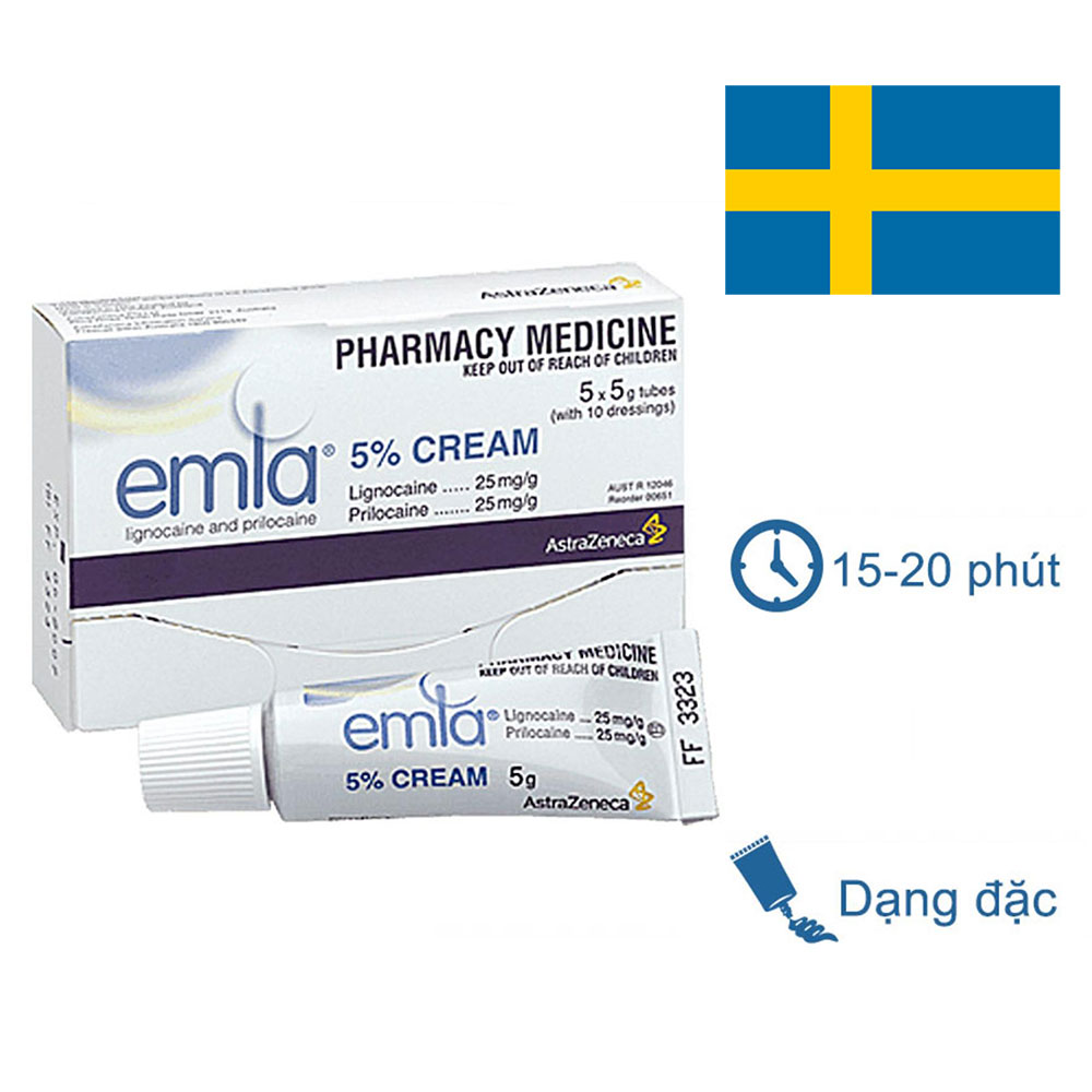  Review Emla 5% Cream – Kem bôi kéo dài thời gian quan hệ từ Thụy Điển hàng xách tay