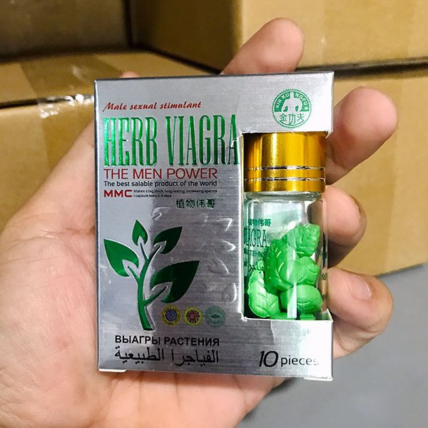  Phân phối Thảo dược cường dương Herb Viagra lọ 10 viên hàng xách tay