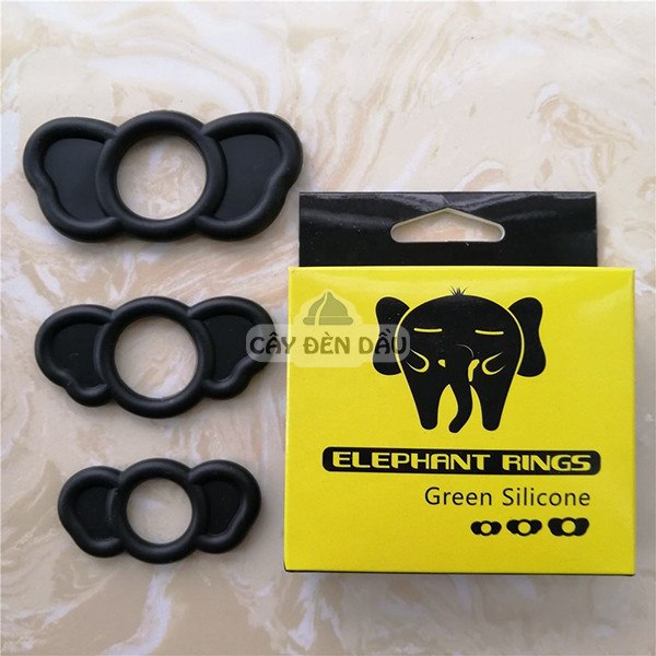 Shop bán Bộ 3 vòng đeo silicon Elephant Rings cho nam giá rẻ chính hãng